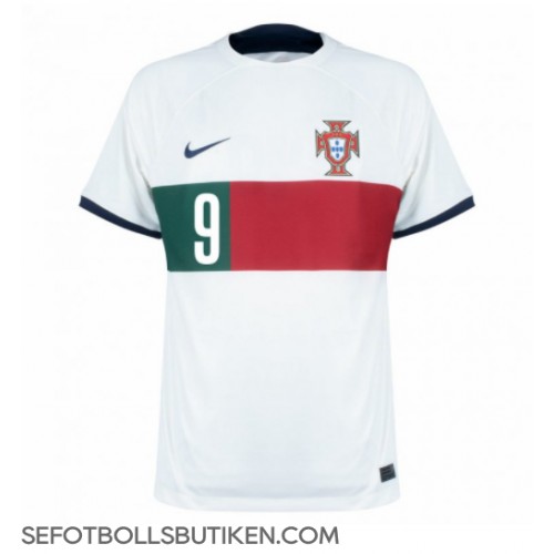Portugal Andre Silva #9 Replika Borta matchkläder VM 2022 Korta ärmar